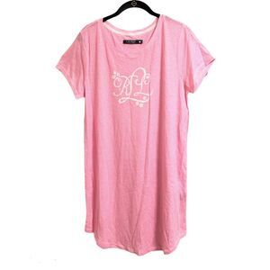 NEW Lauren Ralph Lauren Pink Striped Sleep Shirt Nightgown Womens XS